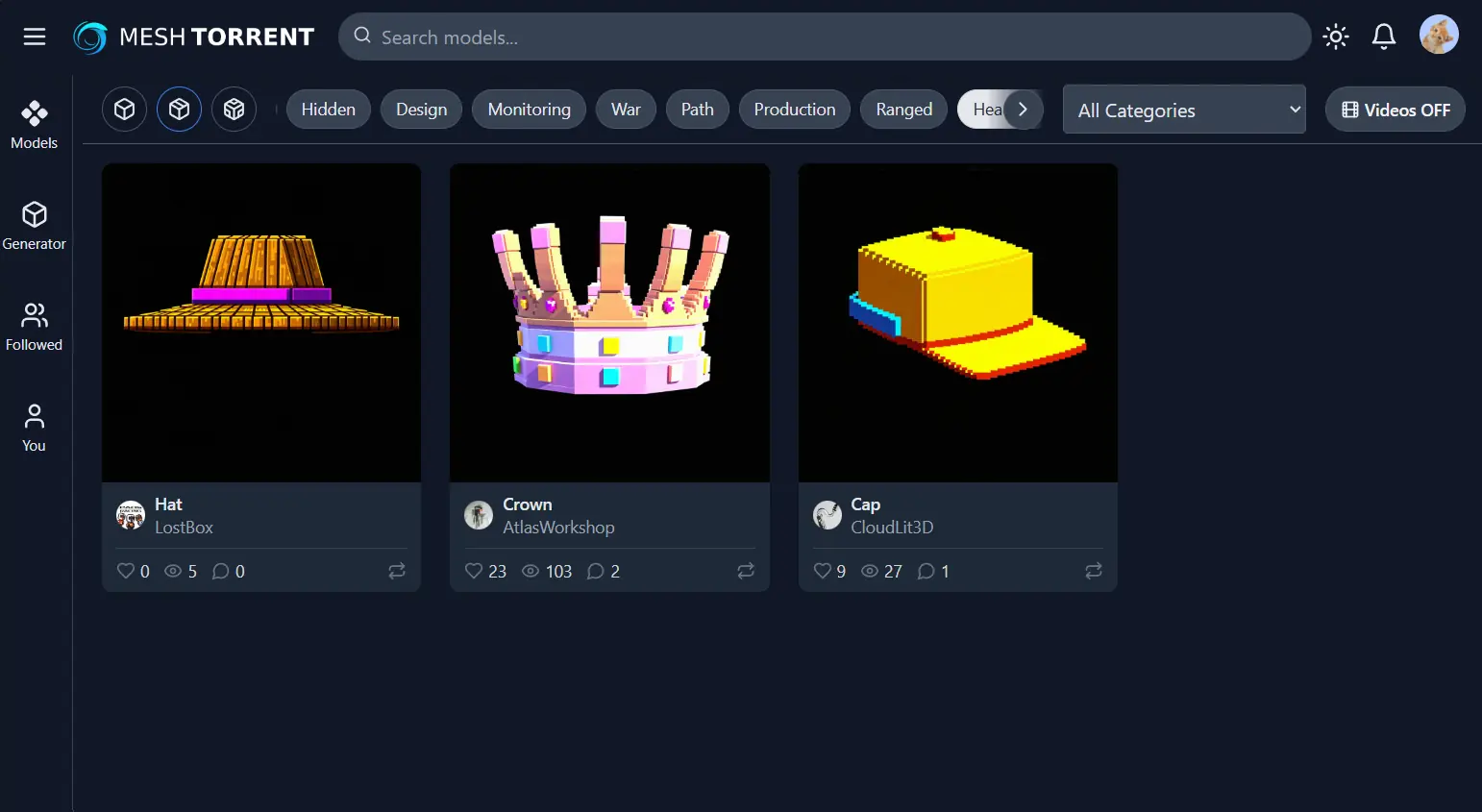 MeshTorrent Interface